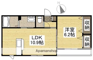 プラシス 壱番館【2階】の間取り