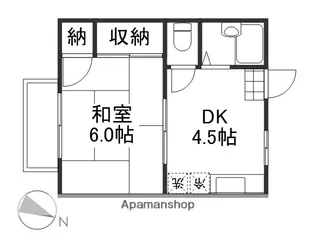 ハイツコスモス【101号室】の間取り