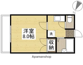 北村ビルSEED21 C棟【312号室】の間取り