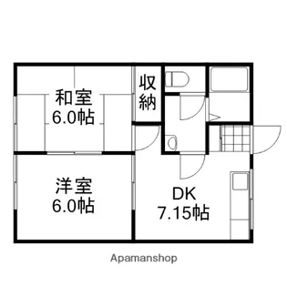 ハミングバード和気【1階】の間取り