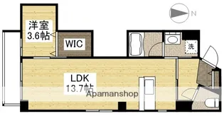 アーバンパレス医大前【6階】の間取り