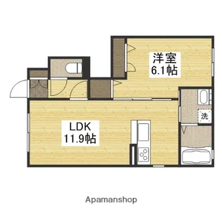 シャーメゾン・フローラ【1階】の間取り
