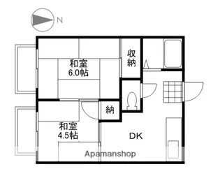 コーポ青江A【201号室】の間取り