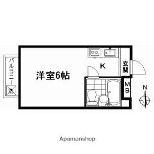 ビッグジョイ【306号室】の間取り