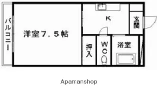 セントフォレスト下中野B【305号室】の間取り