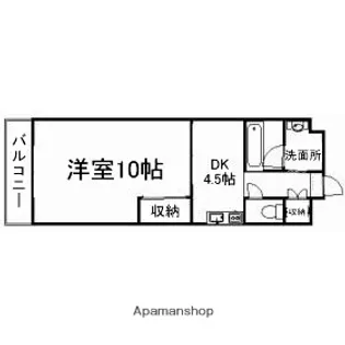 グレース島田本町【4階】の間取り