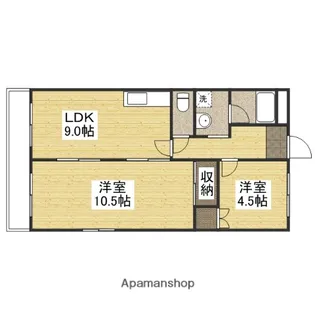 シティハイツ清水【5階】の間取り