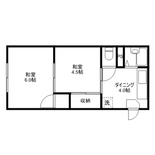 ヴィラ高島【201号室】の間取り