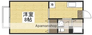 ラックハイツ国富A【1階】の間取り