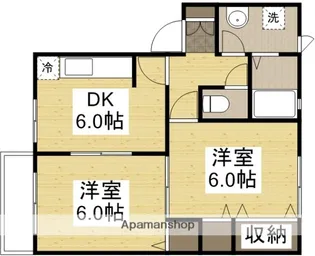 ベルエポックS 【2階】の間取り