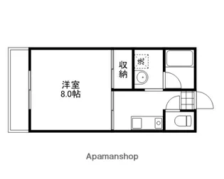 イーストリバーふじおかA【102号室】の間取り