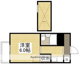 アップルハウス藤原光町【107号室】の間取り