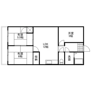 サンパレスマンション【305号室】の間取り