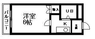 カナンハイツ大元【3階】の間取り