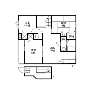 クレストール昴C【2階】の間取り