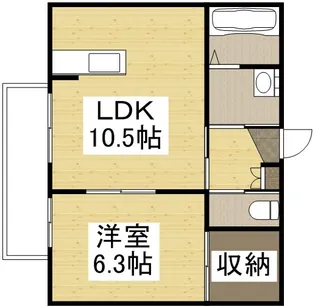 ヴァンデボヌール【1階】の間取り