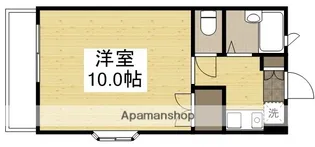 フレンドリー【106号室】の間取り
