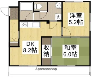 プレアール豊成【1階】の間取り