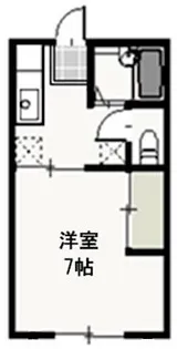 サンコーポ西古松【1階】の間取り