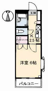 ハッピーハイツ今【1階】の間取り