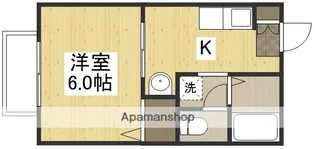 コーポ橋本【1階】の間取り