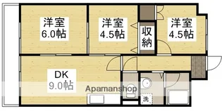 倉敷サンコーポ【4階】の間取り