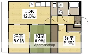 山崎マンション【2階】の間取り