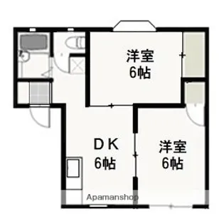 ニューハウン A【1階】の間取り