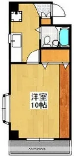 ジュネス沖新【401号室】の間取り