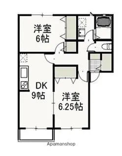 クリスタルパレス C【202号室】の間取り
