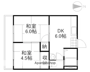 コーポすずらん【201号室】の間取り