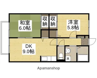 サンビレッジ北長瀬 H棟【2階】の間取り