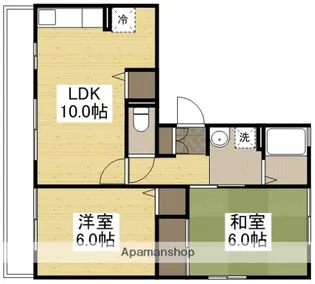 ディアコートLOVEⅠ B棟【301号室】の間取り