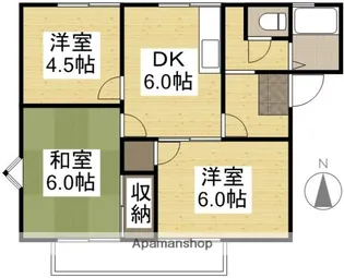 フレグランスラフォーレ【2階】の間取り