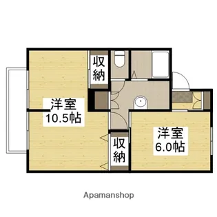 アン・ソレイユ【103号室】の間取り