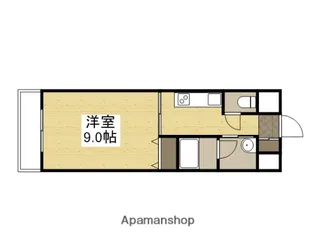 エアラウンズ桑田町【8階】の間取り