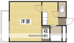 グリーンパーク賞田【208号室】の間取り