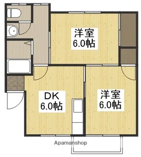 メゾン撫川1号棟【105号室】の間取り