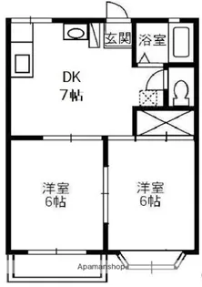 アンジェリーク福島【2階】の間取り