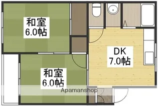 コーポチェリー【202号室】の間取り
