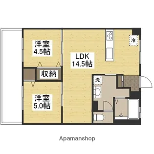 老松レジデンス【3階】の間取り