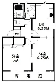 サンキャロット A【1階】の間取り