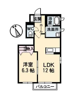 セブンス青江アネックス【1階】の間取り