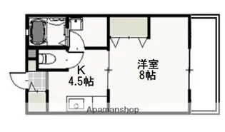 ウヴリール【2階】の間取り