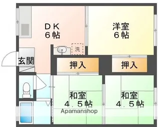 臼井コーポ【2階】の間取り