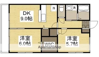 アネシス円山A【2階】の間取り