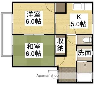 MARBLE ARCH【102号室】の間取り
