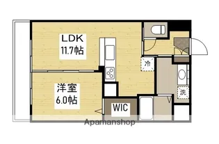 シティマンション衆楽【6階】の間取り