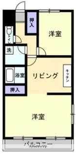 グランデュール東古松【2階】の間取り