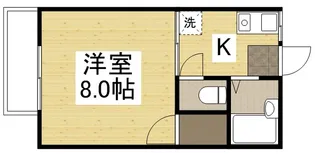 コーポたちばな【2階】の間取り